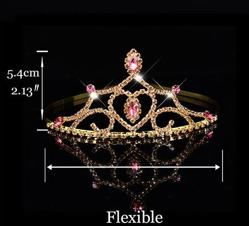 Princess Tiara For Women & Girls  Prom Bridal Birthday Hair Jewelry Accessories - TulleLux Bridal Crowns &  Accessories 