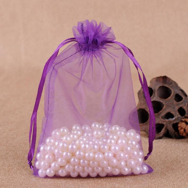 100/pcs Large Size Drawstring Organza Bags Pouches For Birthday, Wedding, Party  Gift Bag - TulleLux Bridal Crowns &  Accessories 