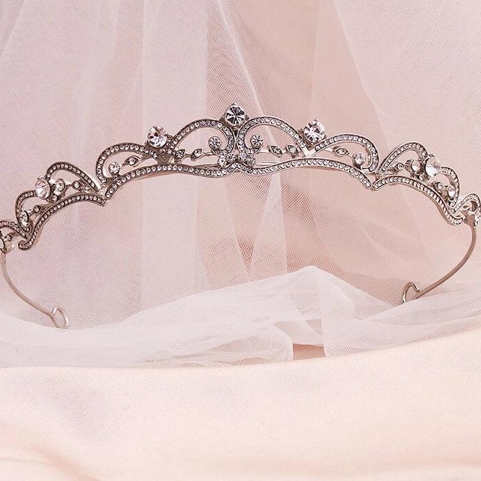 
                      
                        Baroque Wedding Tiara Crown Bridal Hair Jewelry Headpieces - TulleLux Bridal Crowns &  Accessories 
                      
                    