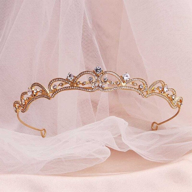 
                      
                        Baroque Wedding Tiara Crown Bridal Hair Jewelry Headpieces - TulleLux Bridal Crowns &  Accessories 
                      
                    