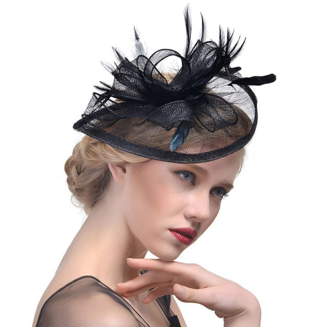 Kentucky Derby Side Head Fascinator Hats in 12 Colors - TulleLux Bridal Crowns &  Accessories 