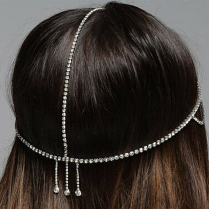 Rhinestone Hair Chain