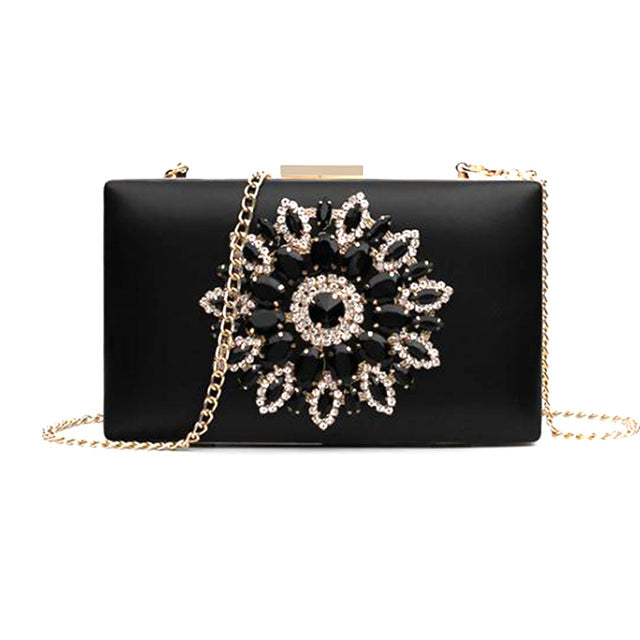 Bridal Evening Clutch Bags Crystal Summer Bags Luxury Small Crossbody Bag - TulleLux Bridal Crowns &  Accessories 