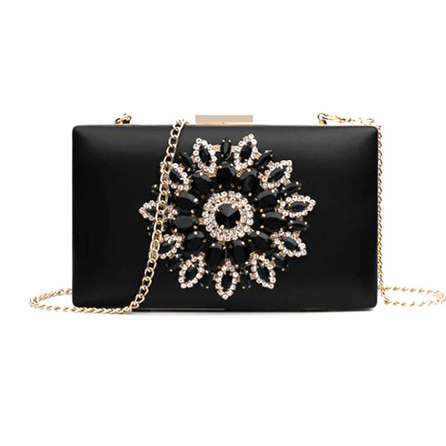 Load image into Gallery viewer, Bridal Evening Clutch Bags Crystal Summer Bags Luxury Small Crossbody Bag - TulleLux Bridal Crowns &amp;amp;  Accessories 
