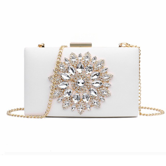 Load image into Gallery viewer, Bridal Evening Clutch Bags Crystal Summer Bags Luxury Small Crossbody Bag - TulleLux Bridal Crowns &amp;amp;  Accessories 
