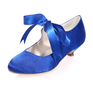 Creative Sugar Style Ribbon Tie Satin Dress Shoes - TulleLux Bridal Crowns &  Accessories 