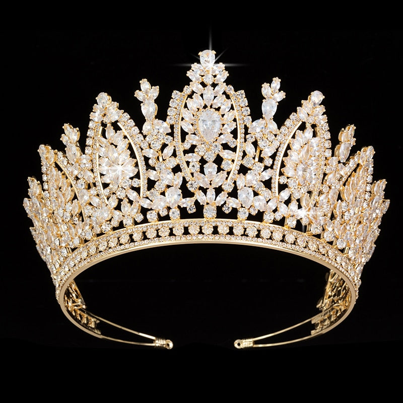 
                      
                        Classic Princess Crown Elegant Wedding Bridal Pageant Tiara Crown - TulleLux Bridal Crowns &  Accessories 
                      
                    