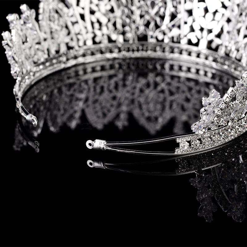 Classic Princess Crown Elegant Wedding Bridal Pageant Tiara Crown - TulleLux Bridal Crowns &  Accessories 