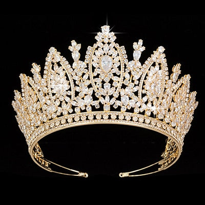 
                      
                        Classic Princess Crown Elegant Wedding Bridal Pageant Tiara Crown - TulleLux Bridal Crowns &  Accessories 
                      
                    