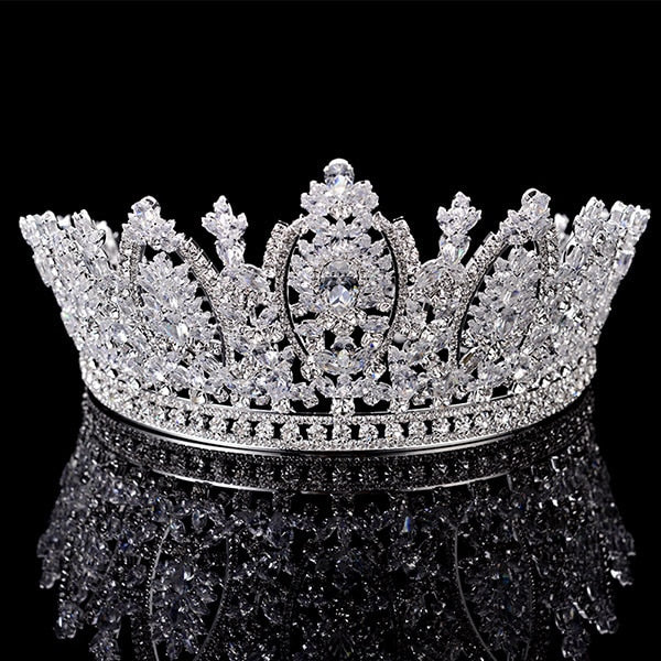 
                      
                        Classic Princess Crown Elegant Wedding Bridal Pageant Tiara Crown - TulleLux Bridal Crowns &  Accessories 
                      
                    