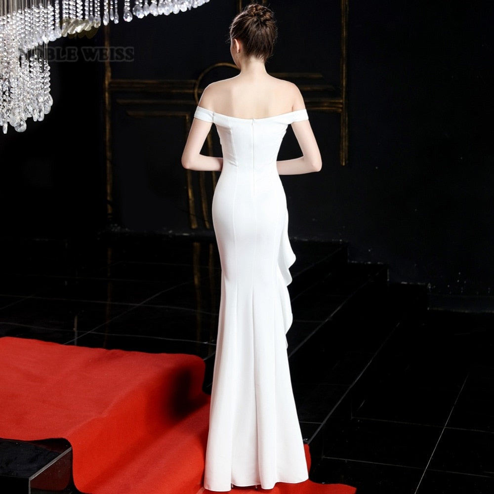 Load image into Gallery viewer, Sexy Split Elastic Long Prom Dress in 5 Colors - TulleLux Bridal Crowns &amp;amp;  Accessories 
