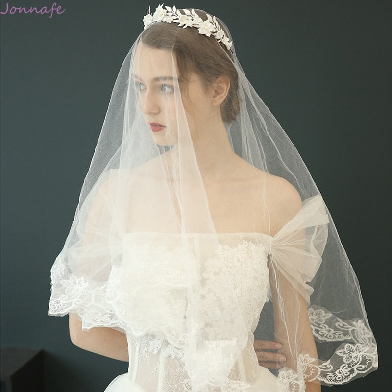 
                      
                        Porcelain Flower Wedding Crown Bridal Hair Tiara Silver Color Leaf Headpiece - TulleLux Bridal Crowns &  Accessories 
                      
                    