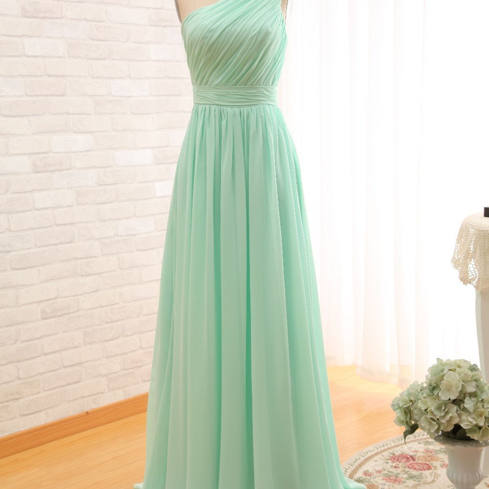 
                      
                        Chiffon A-Line Bridesmaid, Prom, Pageant Dress in 3 Styles Plus Sizes Available - TulleLux Bridal Crowns &  Accessories 
                      
                    