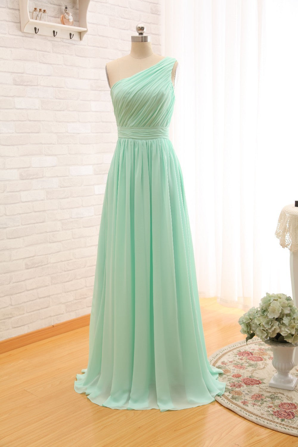 Chiffon A-Line Bridesmaid, Prom, Pageant Dress in 3 Styles Plus Sizes Available - TulleLux Bridal Crowns &  Accessories 