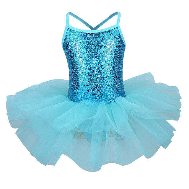 
                      
                        Ballerina Girls Costume Sequined Tutu Leotard Dance Wear Gymnastic Dress
                      
                    