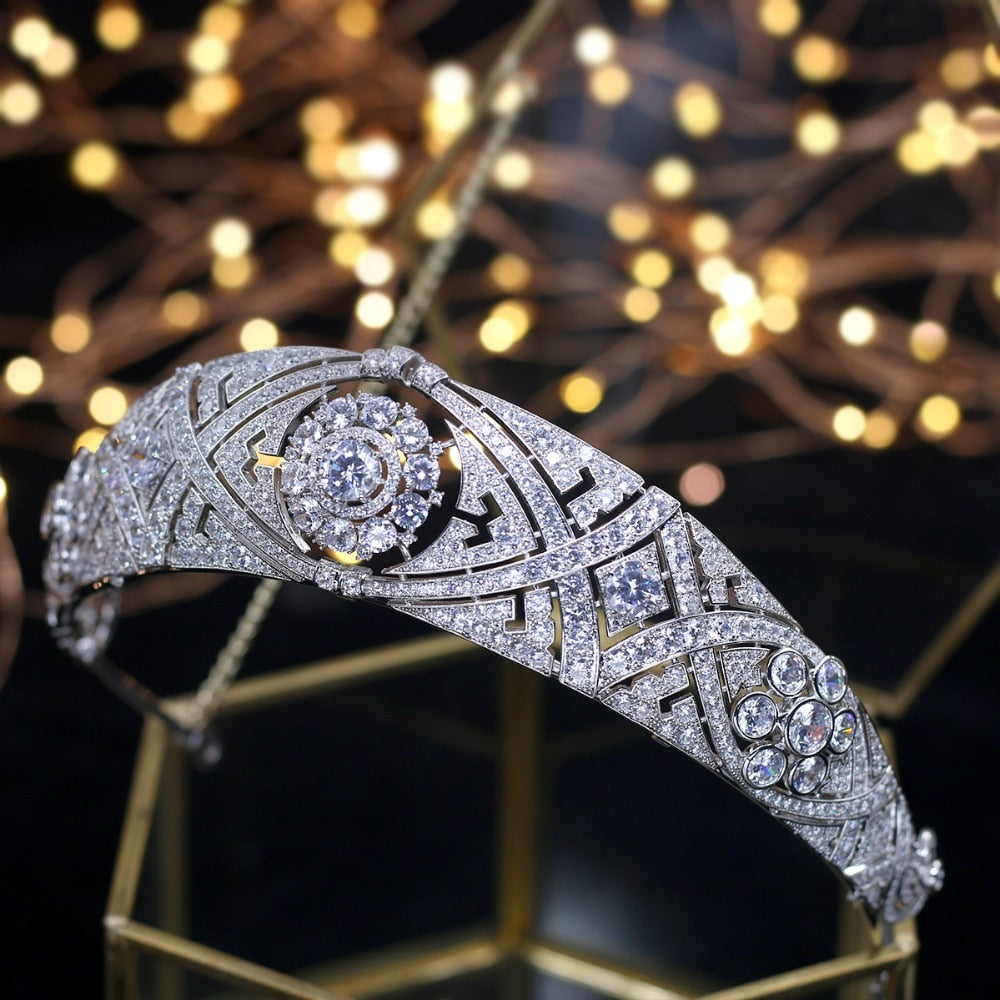 
                      
                        Meghan Markle Zircon Wedding Day Bridal Crown Tiara
                      
                    