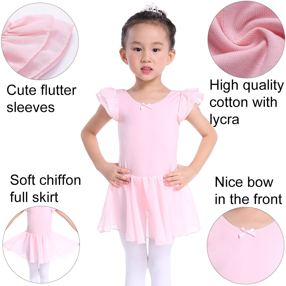 Load image into Gallery viewer, Young Girls Ballet Dress Leotard Tutu Dance Wear Practice Costume
