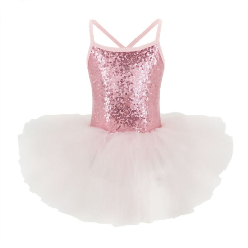 
                      
                        Ballerina Girls Costume Sequined Tutu Leotard Dance Wear Gymnastic Dress
                      
                    