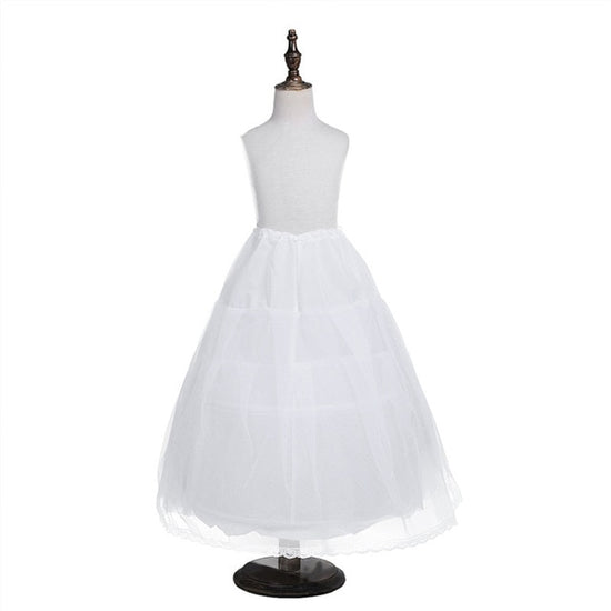 Load image into Gallery viewer, 2 Hoop Crinoline Petticoat Flower Girls for Dresses Weddings Birthday Parties - TulleLux Bridal Crowns &amp;amp;  Accessories 
