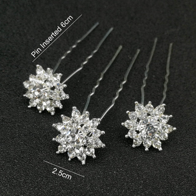 
                      
                        U-shaped Metal Hairpins Simulated Pearl Bridal Tiara Hair Accessories Multiple Combinations - TulleLux Bridal Crowns &  Accessories 
                      
                    