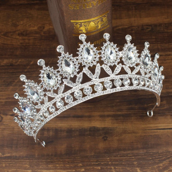 Load image into Gallery viewer, Baroque Vintage Gold Queen Bridal Tiara - TulleLux Bridal Crowns &amp;amp;  Accessories 
