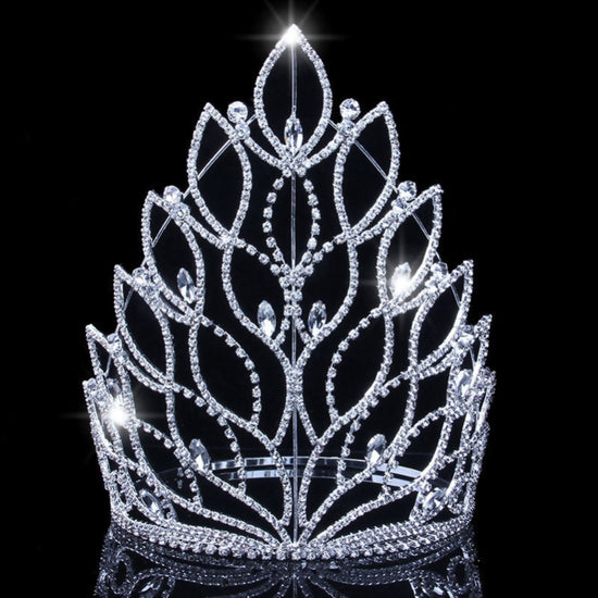 Tall Crystal Rhinestone Party Tiara  Pageant Crown
