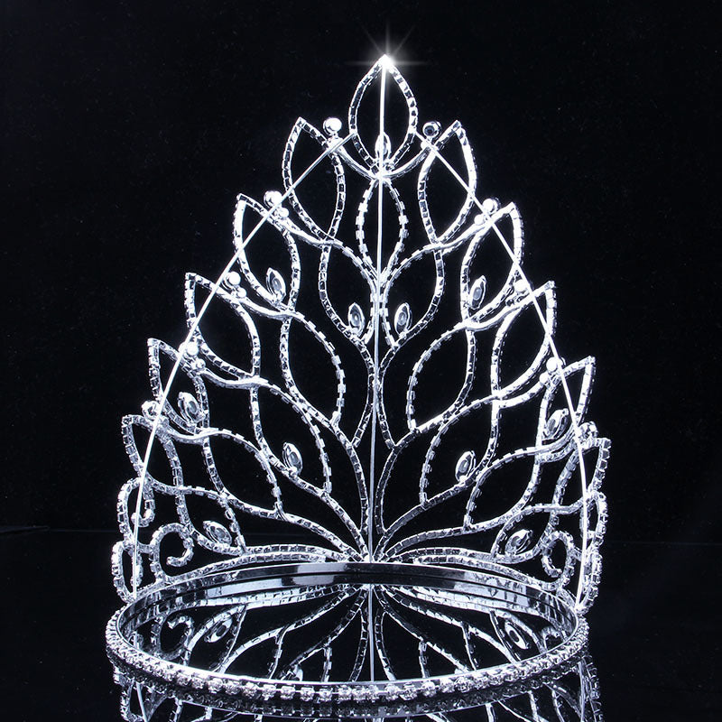Tall Crystal Rhinestone Party Tiara  Pageant Crown