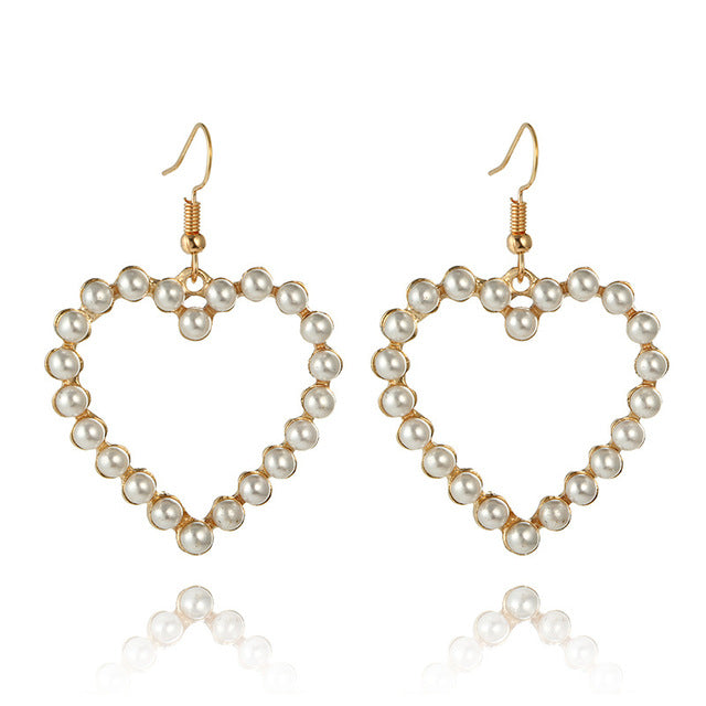 
                      
                        Long Simulated Pearl Earrings, 3 Style Variations - TulleLux Bridal Crowns &  Accessories 
                      
                    