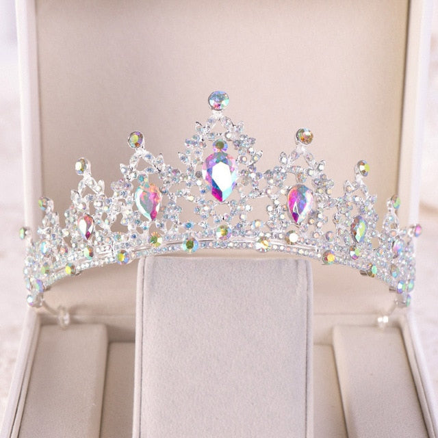 Wedding Birthday Prom  Pageant Tiara  Princess Crystal Crown - TulleLux Bridal Crowns &  Accessories 
