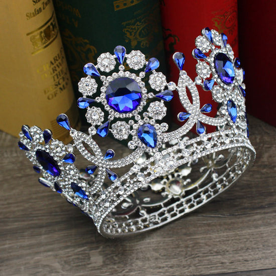 Large Crystal Wedding Bridal Tiara Crown Bride  Diadem Accessories - TulleLux Bridal Crowns &  Accessories 