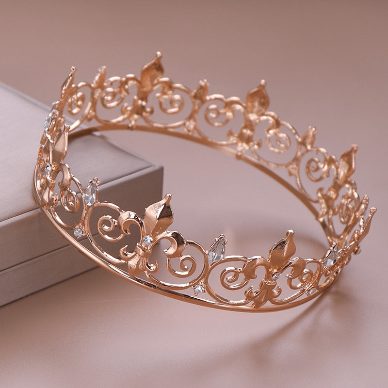 
                      
                        Round Crown Queen Tiara  Party  Wedding Hair Accessories - TulleLux Bridal Crowns &  Accessories 
                      
                    