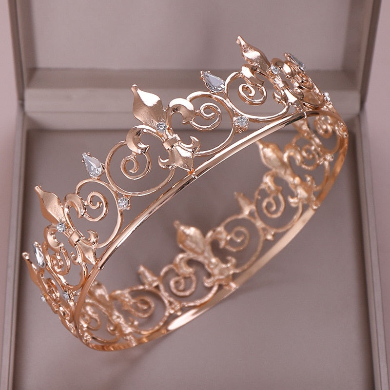 
                      
                        Round Crown Queen Tiara  Party  Wedding Hair Accessories - TulleLux Bridal Crowns &  Accessories 
                      
                    