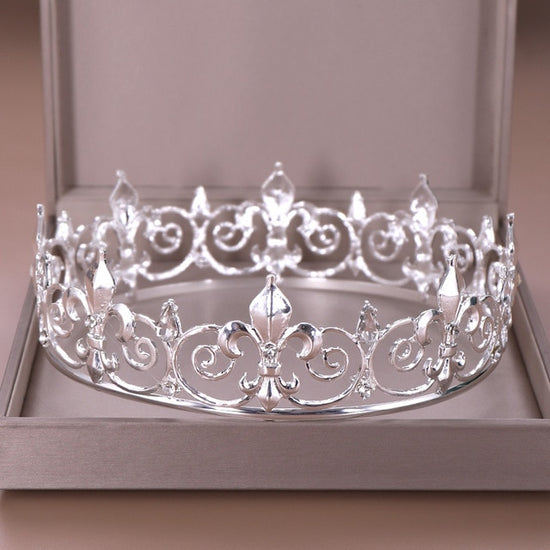 Round Crown Queen Tiara  Party  Wedding Hair Accessories - TulleLux Bridal Crowns &  Accessories 