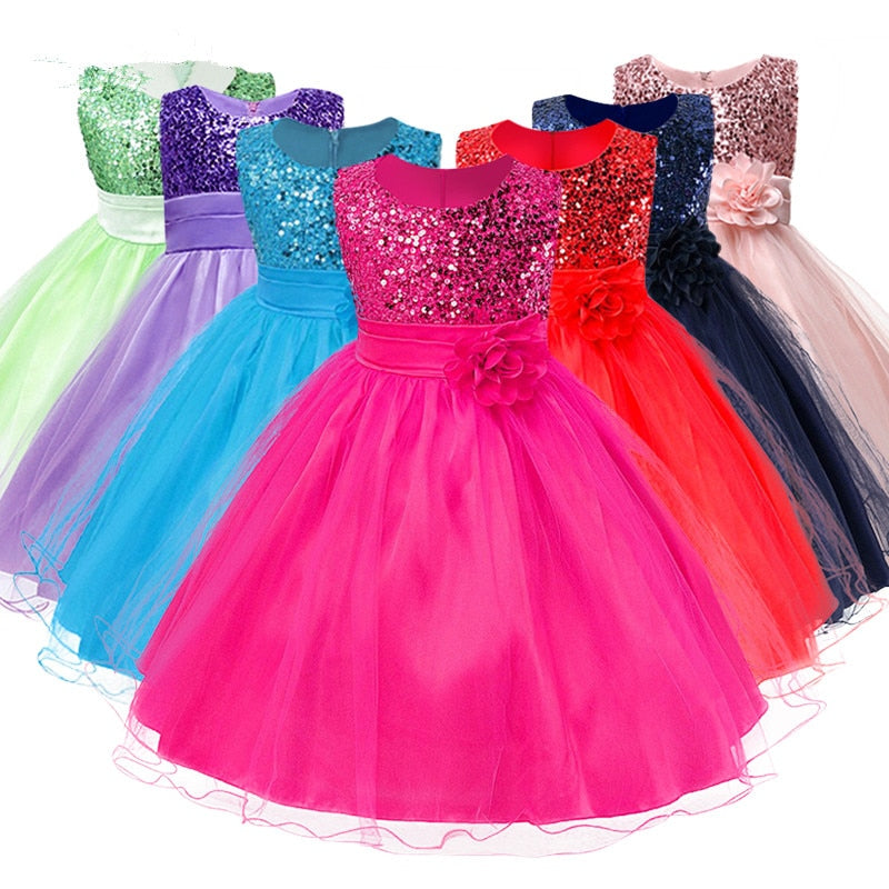 
                      
                        Girls Sequined Flower Princess Party Dress, Baby Girls - TulleLux Bridal Crowns &  Accessories 
                      
                    