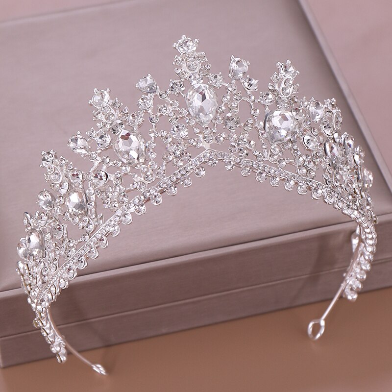 Luxury Crystal Rhinestone Bridal Crown Wedding Tiara - TulleLux Bridal Crowns &  Accessories 