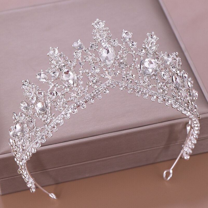 Luxury Crystal Rhinestone Bridal Crown Wedding Tiara – TulleLux Crowns & Accessories