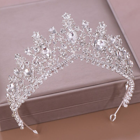 Luxury Crystal Rhinestone Bridal Crown Wedding Tiara - TulleLux Bridal Crowns &  Accessories 