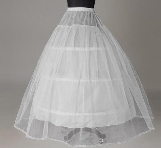 A-Line 3 Hoop Petticoat 6 Hoop Ball Gown Plus Size Mermaid Slips Underskirts - TulleLux Bridal Crowns &  Accessories 