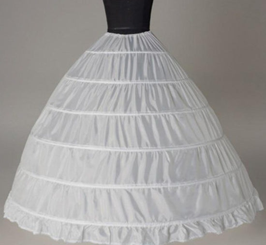 A-Line 3 Hoop Petticoat 6 Hoop Ball Gown Plus Size Mermaid Slips Underskirts - TulleLux Bridal Crowns &  Accessories 