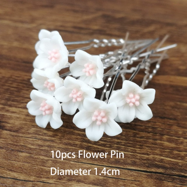 
                      
                        U-shaped Metal Hairpins Simulated Pearl Bridal Tiara Hair Accessories Multiple Combinations - TulleLux Bridal Crowns &  Accessories 
                      
                    