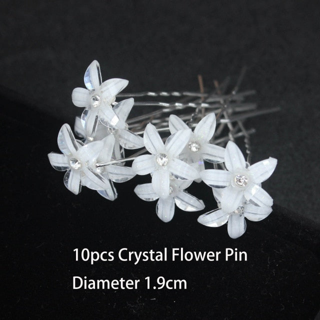 
                      
                        U-shaped Metal Hairpins Simulated Pearl Bridal Tiara Hair Accessories Multiple Combinations - TulleLux Bridal Crowns &  Accessories 
                      
                    