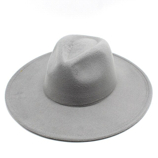 Classical Wide Brim Wool Derby Church Jazz Fedora - TulleLux Bridal Crowns &  Accessories 