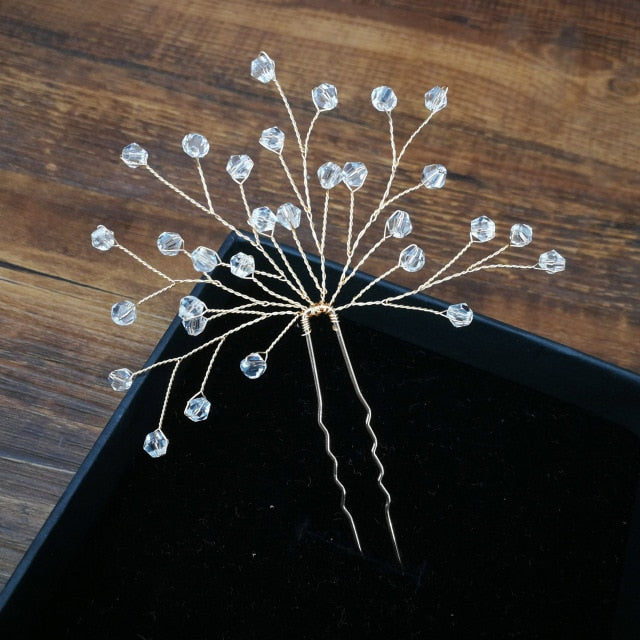 
                      
                        U-shaped Metal Hairpins Simulated Pearl Bridal Tiara Hair Accessories Multiple Combinations - TulleLux Bridal Crowns &  Accessories 
                      
                    