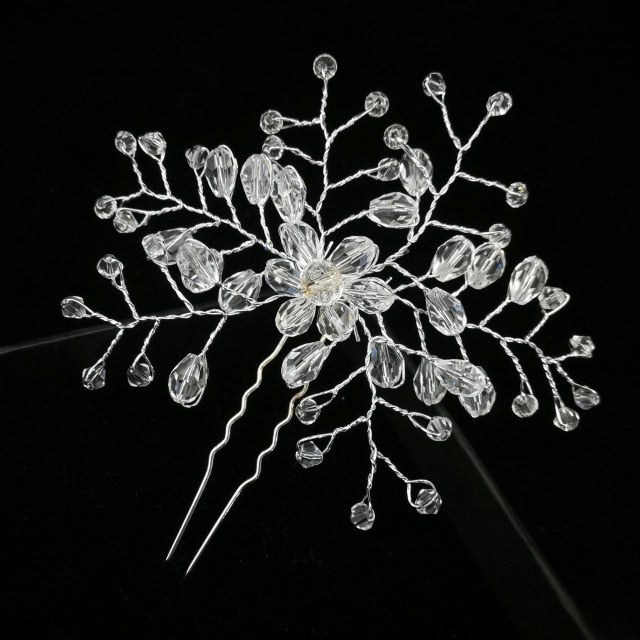 
                      
                        U-shaped Metal Hairpins Simulated Pearl Bridal Tiara Hair Accessories Multiple Combinations - TulleLux Bridal Crowns &  Accessories 
                      
                    