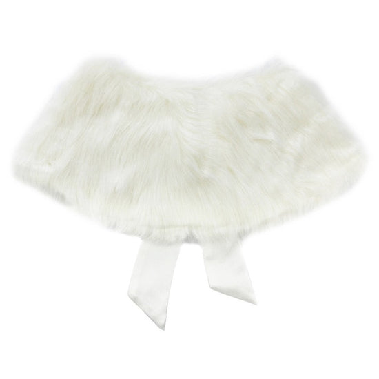 Flower Girls Faux Fur Bolero Shrug Jacket  Princess Cape Dress Cover Up Wedding Pageant Party Wrap - TulleLux Bridal Crowns &  Accessories 