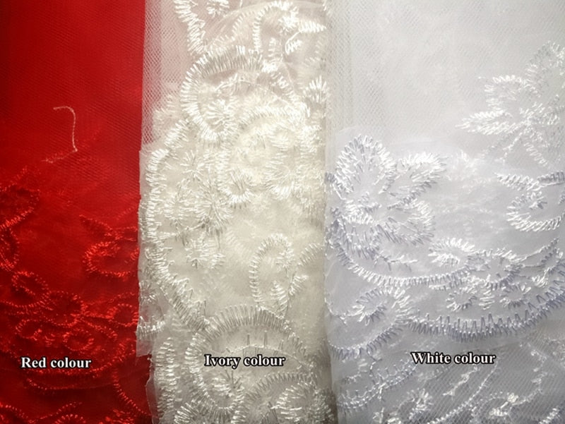 
                      
                        3 Meters 5 Meters Long Cathedral Elegant Bridal Veil Velos de Novia - TulleLux Bridal Crowns &  Accessories 
                      
                    