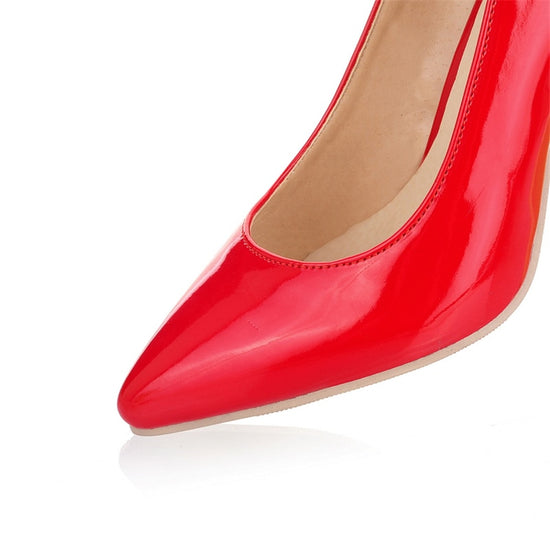 Load image into Gallery viewer, Mid Heel Ladies Pumps Red Pink White Black
