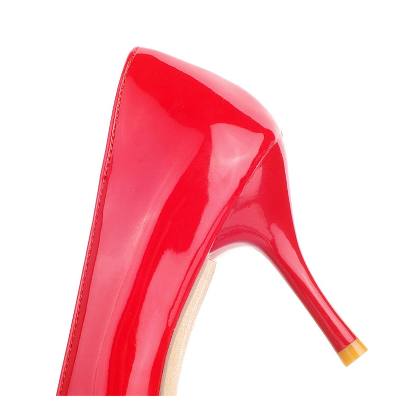 Load image into Gallery viewer, Mid Heel Ladies Pumps Red Pink White Black
