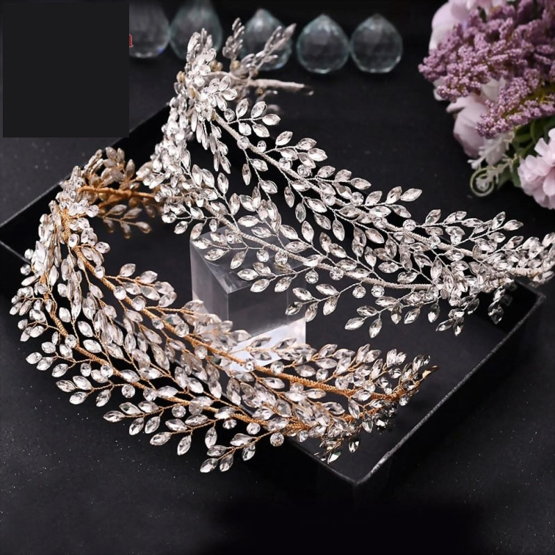 
                      
                        Rhinestone Crystal Hair Piece  Wedding Headpiece for Bride - TulleLux Bridal Crowns &  Accessories 
                      
                    