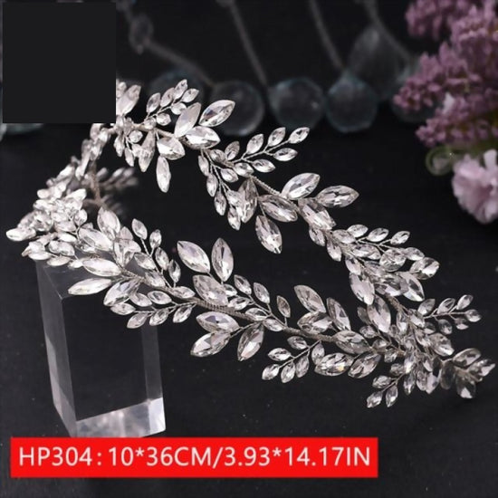 Rhinestone Crystal Hair Piece  Wedding Headpiece for Bride - TulleLux Bridal Crowns &  Accessories 